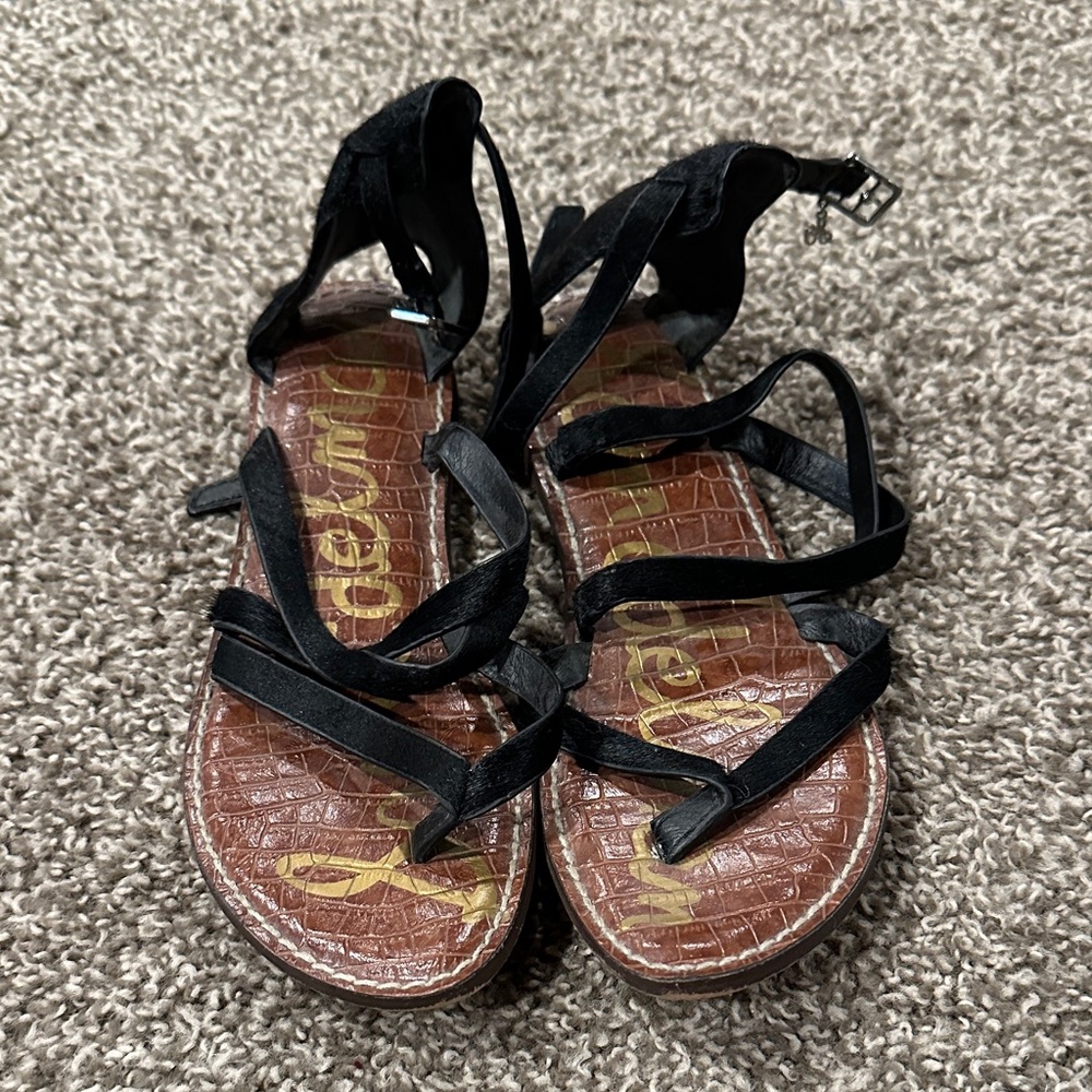 Sam Edelman Black Strappy Sandals